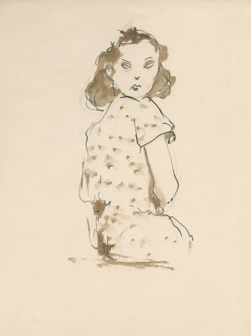 Flicka av Henri Van Straten