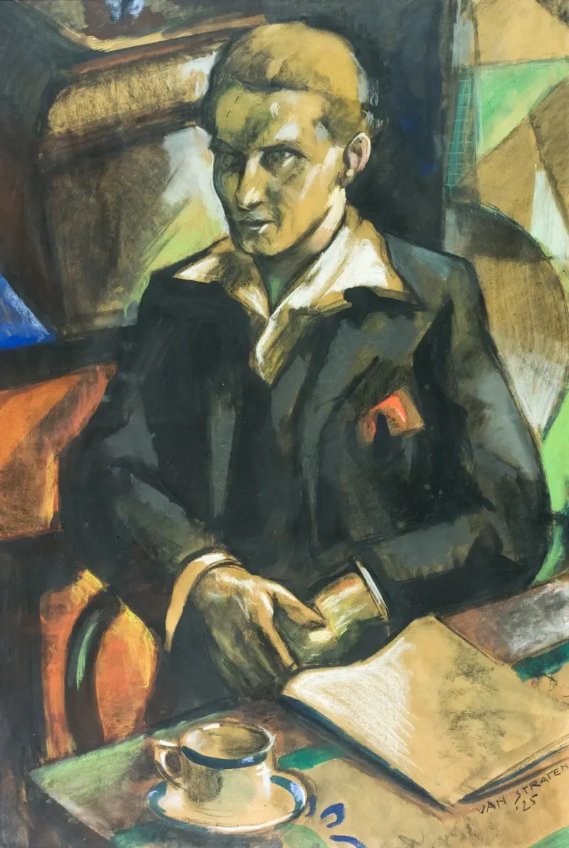 Portret van René Vaes av Henri Van Straten