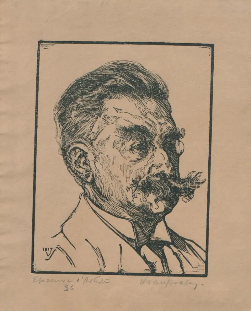 Porträtt av förläggaren Cornelis Van Dishoeck av Henri Van Straten