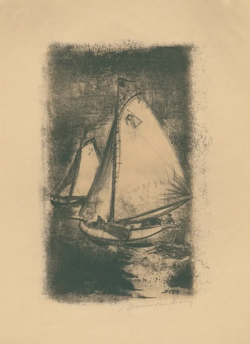 Segelbåtar av Henri Van Straten