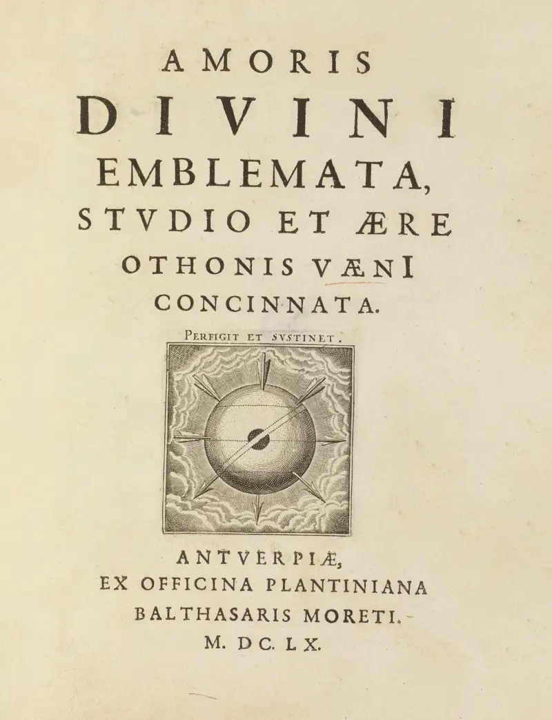 Amoris divini emblemata Pl.01 von Otto van Veen