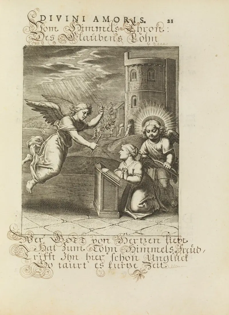 Amoris divini emblemata Pl.08 av Otto van Veen