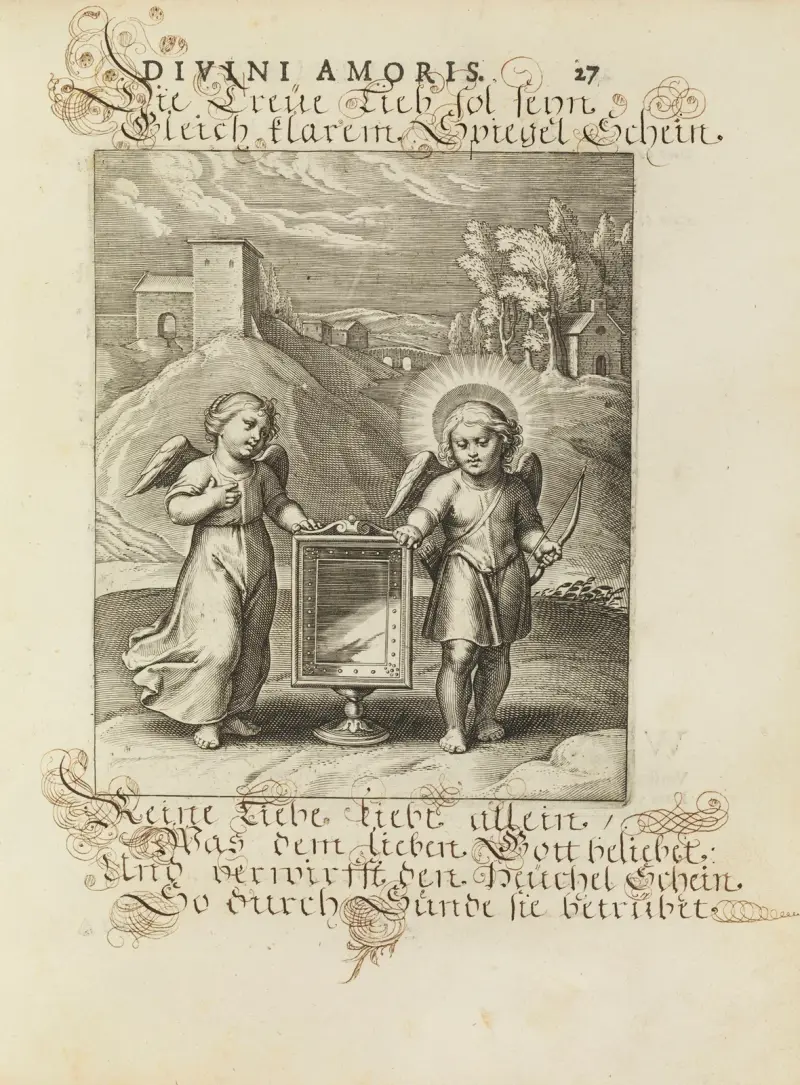 Amoris divini emblemata Taf. 11 von Otto van Veen