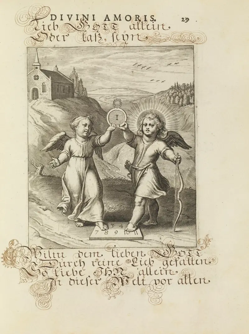 Amoris divini emblemata Pl.12 av Otto van Veen