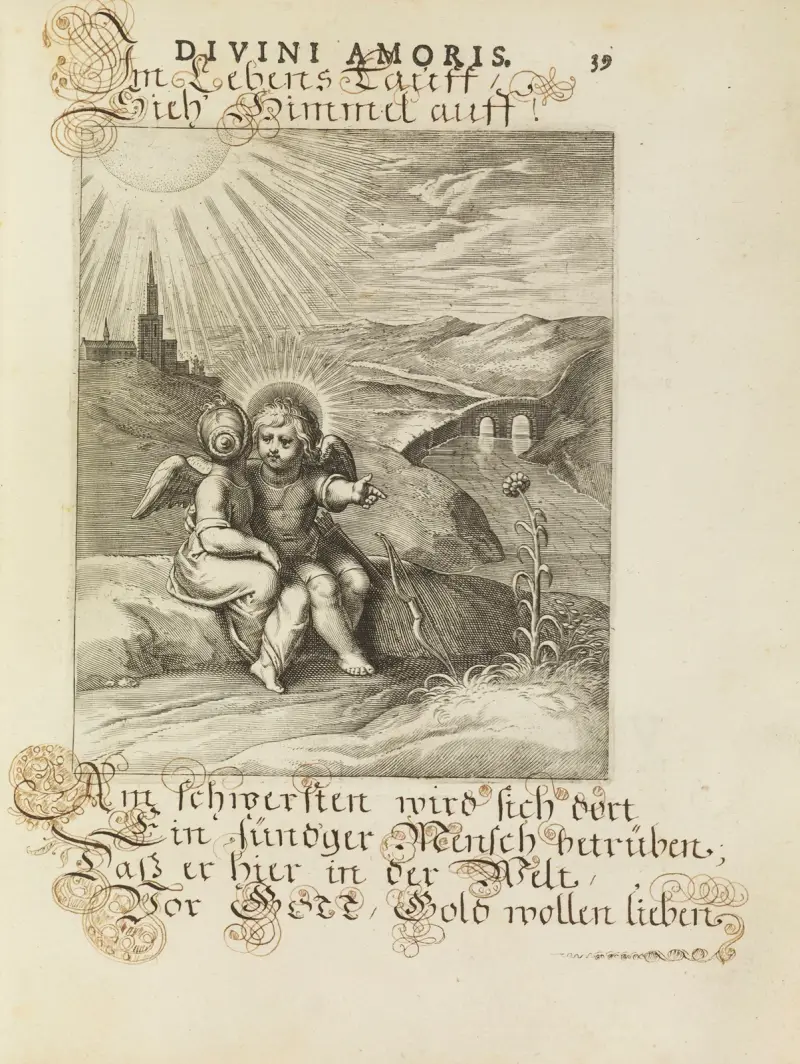 Amoris divini emblemata Pl.17 av Otto van Veen