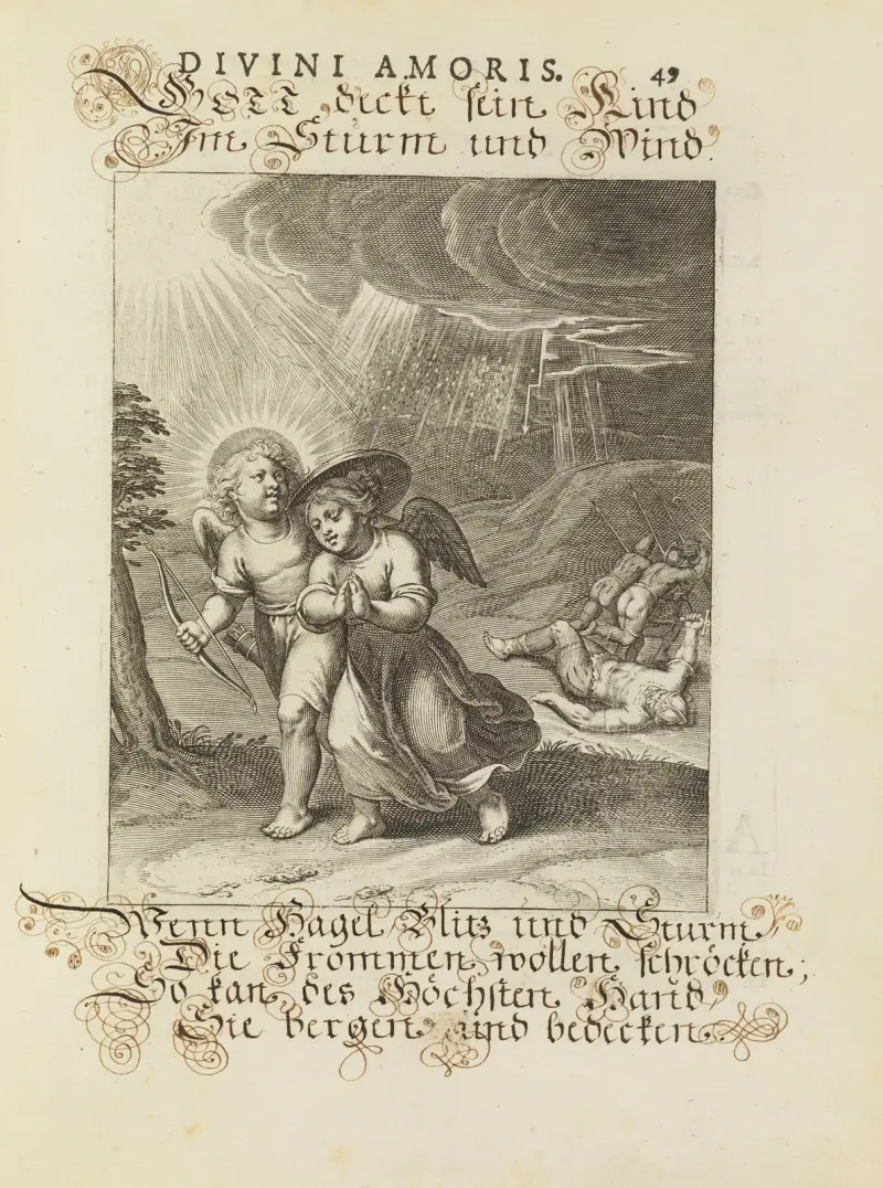 Amoris divini emblemata Pl.22 av Otto van Veen