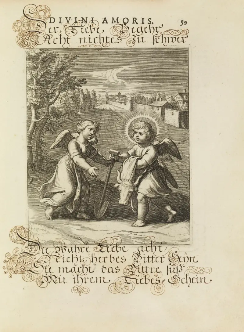 Amoris divini emblemata Taf. 27 von Otto van Veen