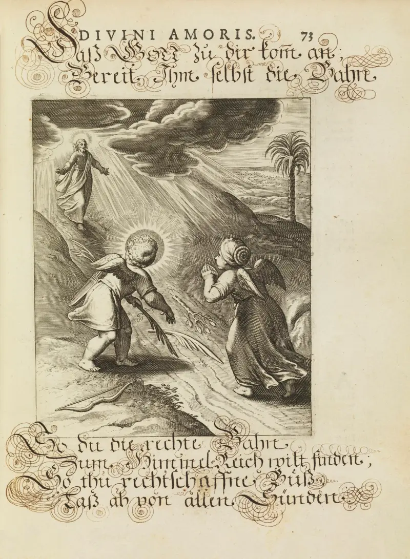 Amoris divini emblemata Taf. 34 von Otto van Veen
