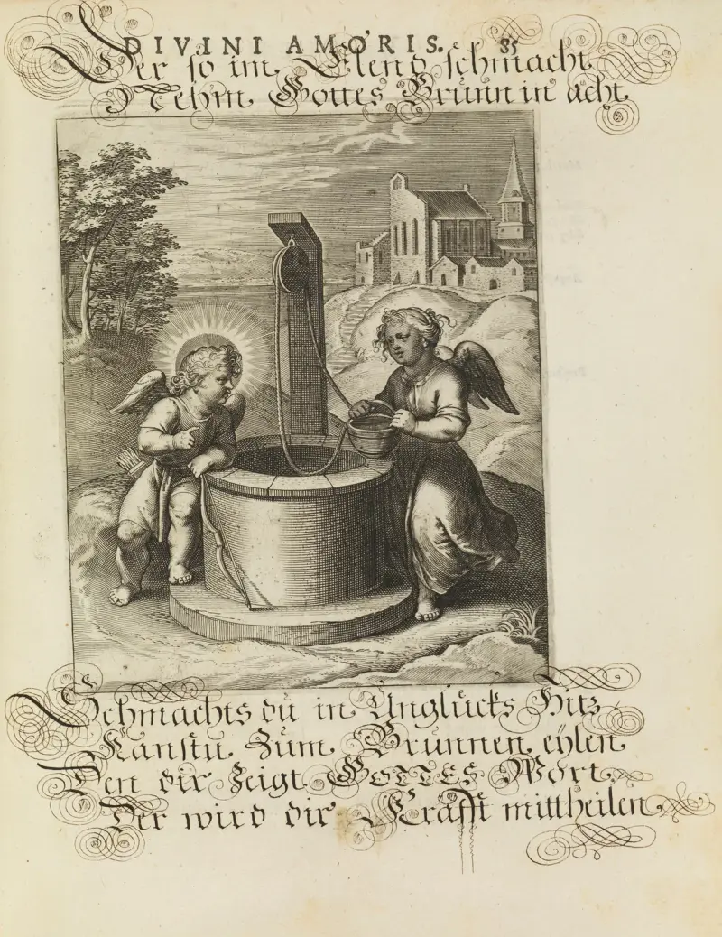 Amoris divini emblemata Pl.40 av Otto van Veen