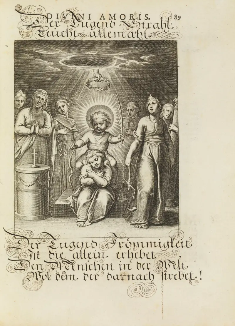 Amoris divini emblemata Pl.42 av Otto van Veen