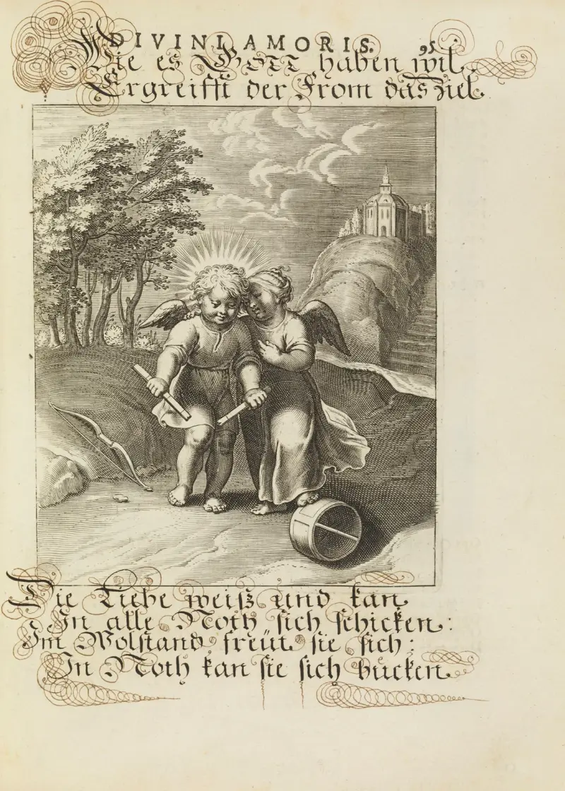 Amoris divini emblemata Pl.45 av Otto van Veen