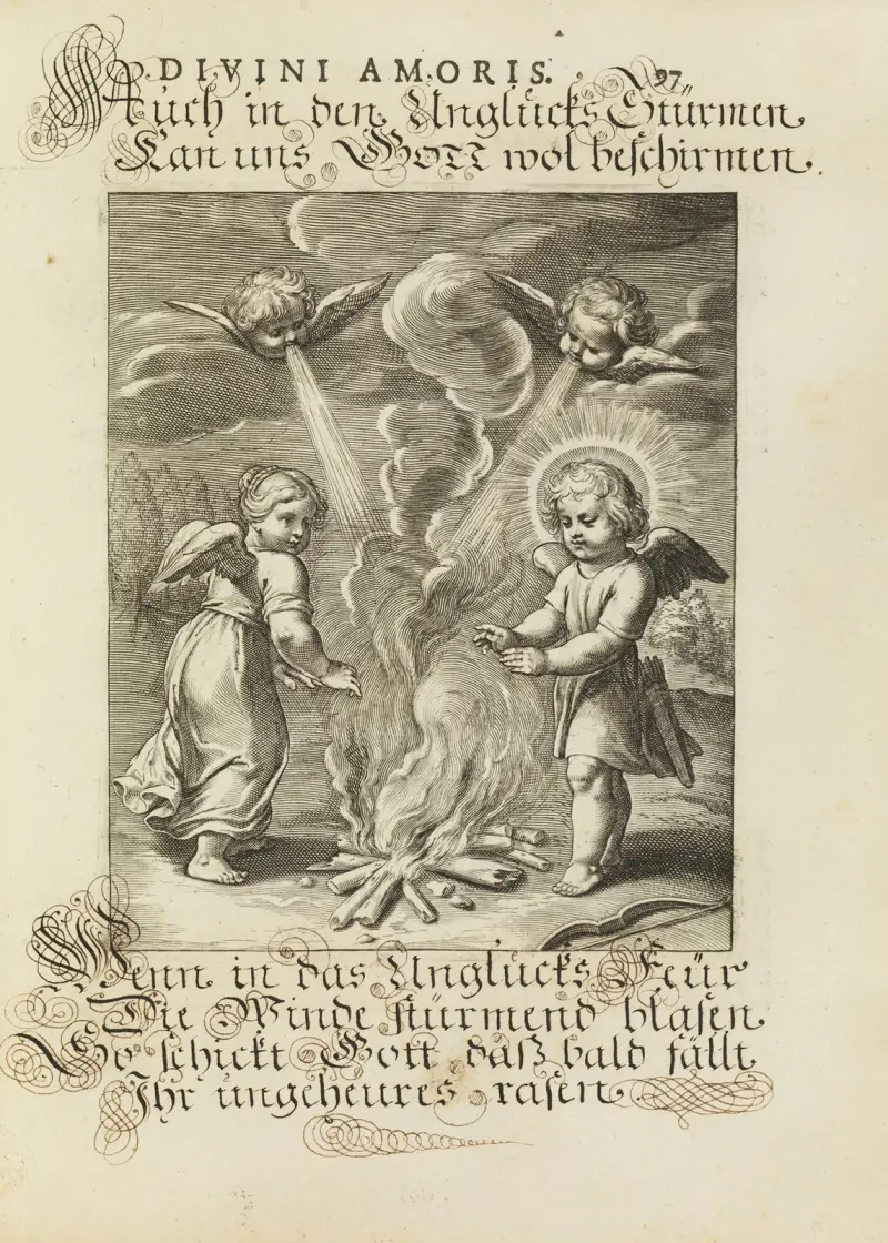 Amoris divini emblemata Pl.46 av Otto van Veen