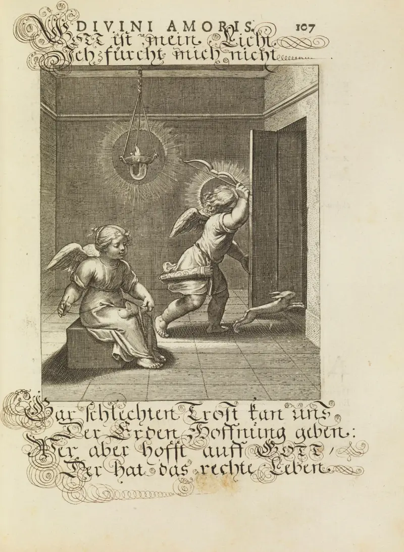 Amoris divini emblemata Pl.51 av Otto van Veen