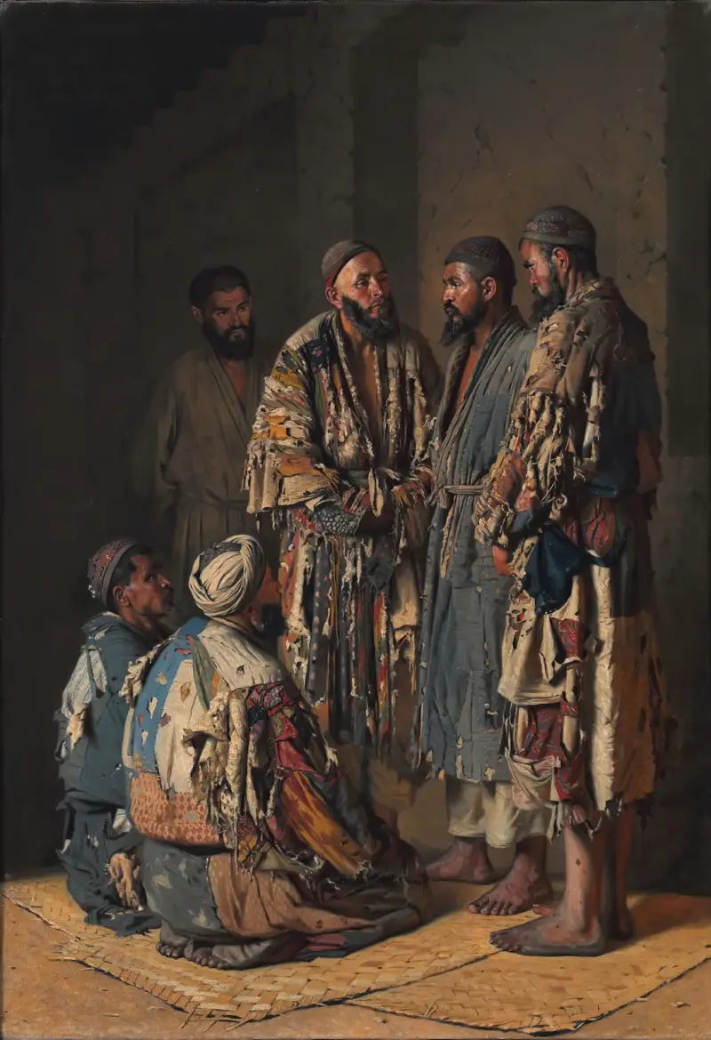 Politiker im Opiumladen. Taschkent von Vasily Vereshchagin