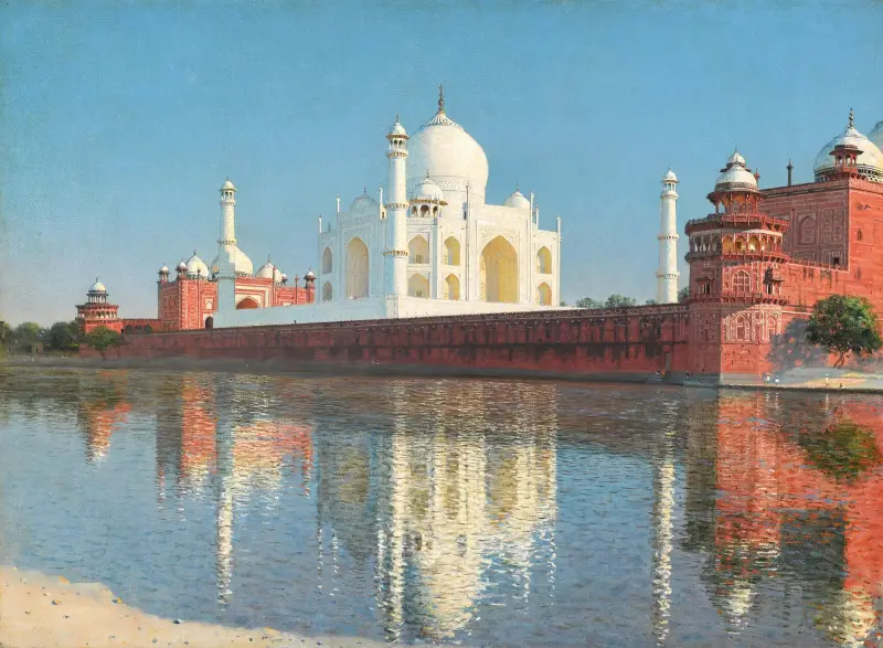 Taj Mahal Mausoleum, Agra av Vasily Vereshchagin