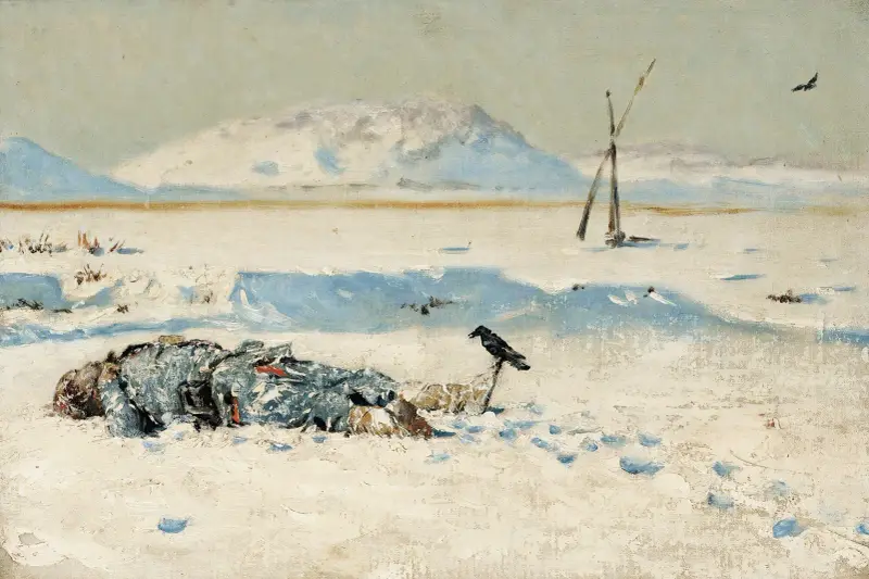 Der gefallene Soldat von Vasily Vereshchagin
