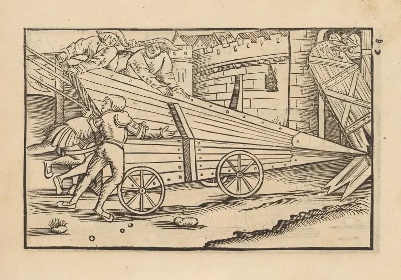 Fyra böcker om ridderskapet, plansch 30 av Flavius Vegetius Renatus