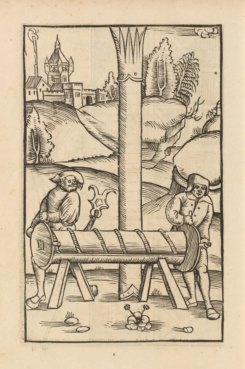 Fyra böcker om ridderskapet, plansch 74 av Flavius Vegetius Renatus