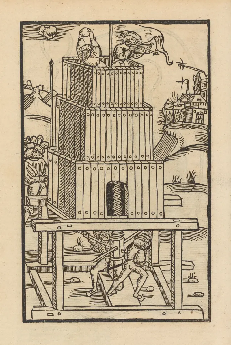 Fyra böcker om ridderskapet, plansch 106 av Flavius Vegetius Renatus