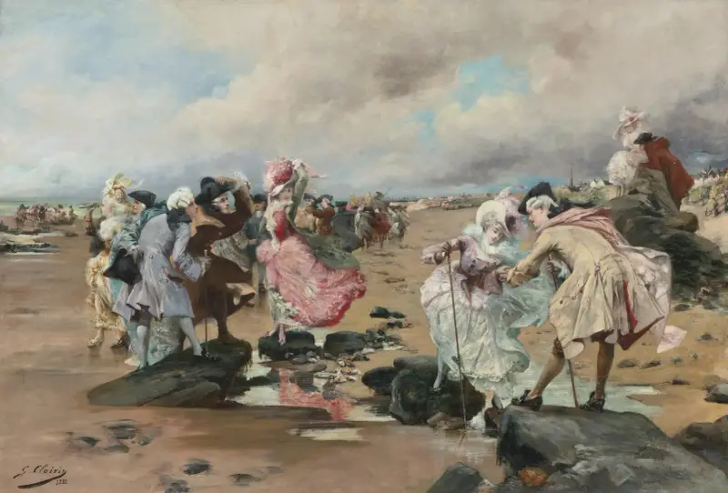 En söndag vid havet av Georges Jules Victor Clairin