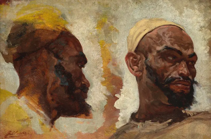 Studie arabských hlav, Georges Jules Victor Clairin