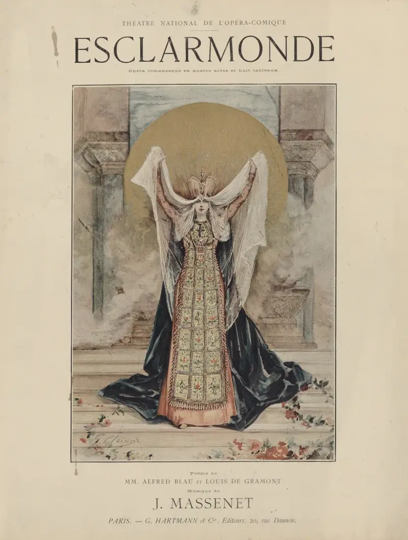 Esclarmonde, de J. Massenet, au Théâtre national de l’Opéra-Comique av Georges Jules Victor Clairin
