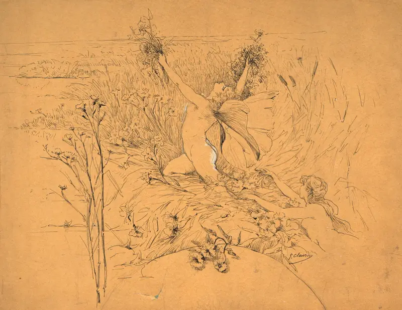Der Feenteich von Georges Jules Victor Clairin