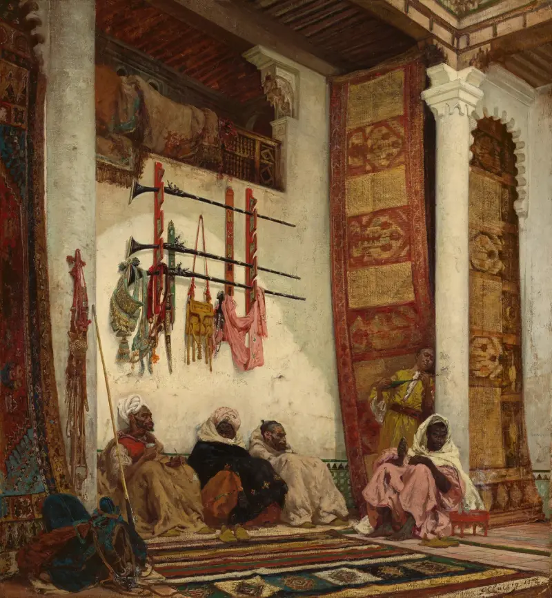 Kuřáci opia, Georges Jules Victor Clairin