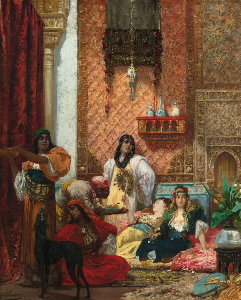 The Sultan’s Favorites av Georges Jules Victor Clairin