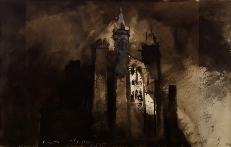 Le burg dans l’orage av Victor Hugo
