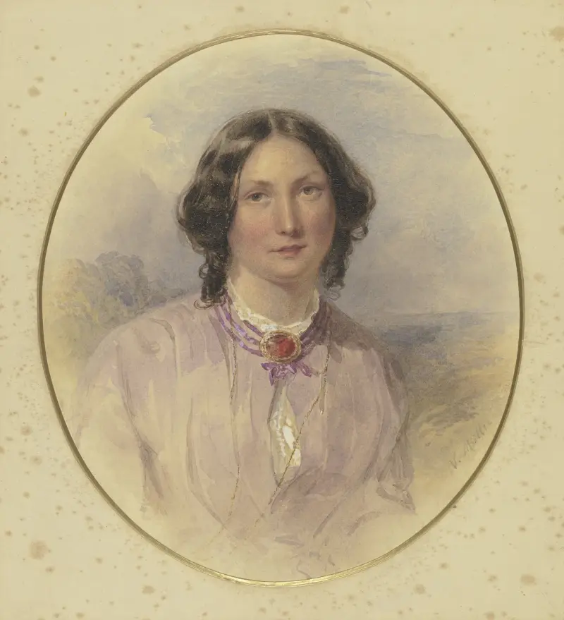Portrait of a lady av Victor Müller