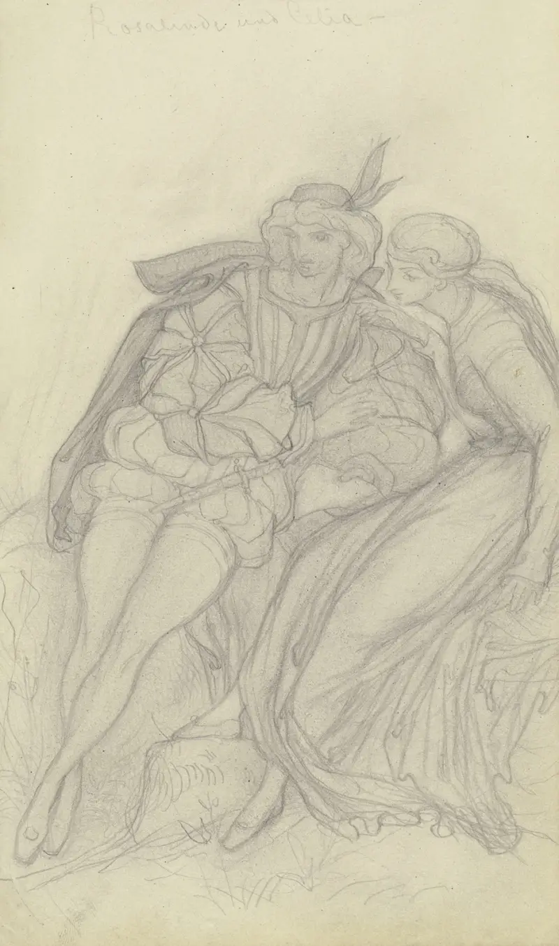 Rosaline and Celia av Victor Müller