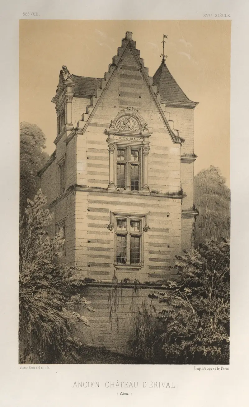 Altes Schloss von Érival (Aisne) von Victor Petit