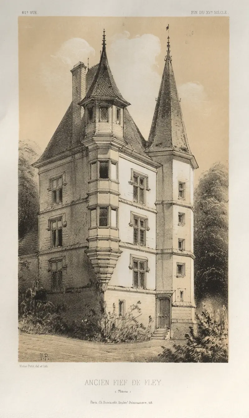 Altes Lehnsgut Fley (Nièvre) von Victor Petit