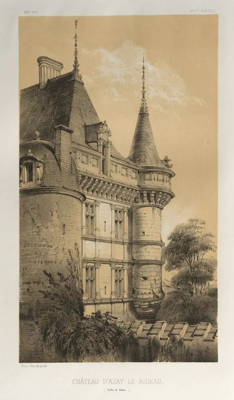 Château D’Azay-Le-Rideau (Indre et Loire) av Victor Petit
