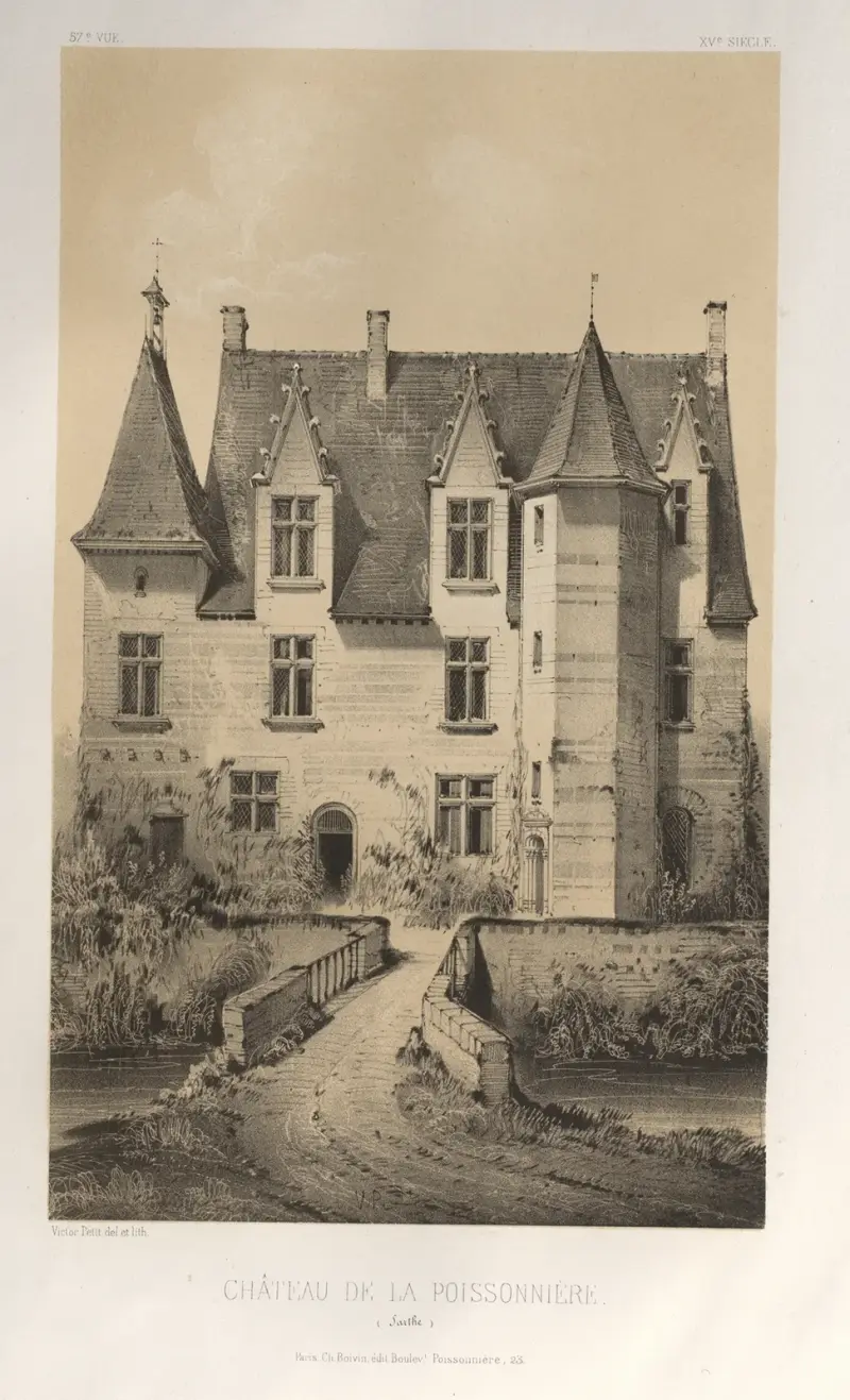 Schloss La Poissonnière (Sarthe) von Victor Petit