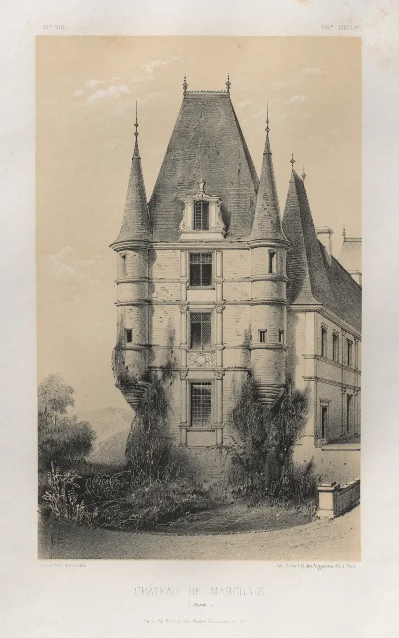 Schloss Marchais (Aisne) von Victor Petit
