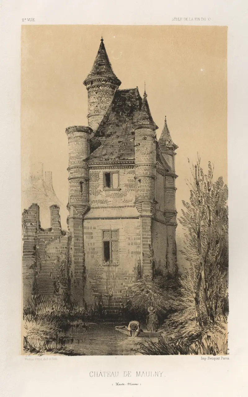 Chateau De Maulny (Haute-Marne) av Victor Petit