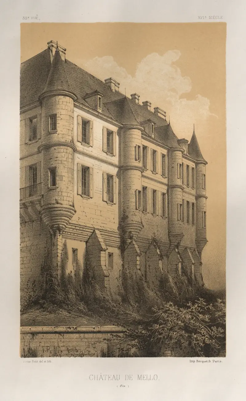 Schloss Mello (Oise) von Victor Petit