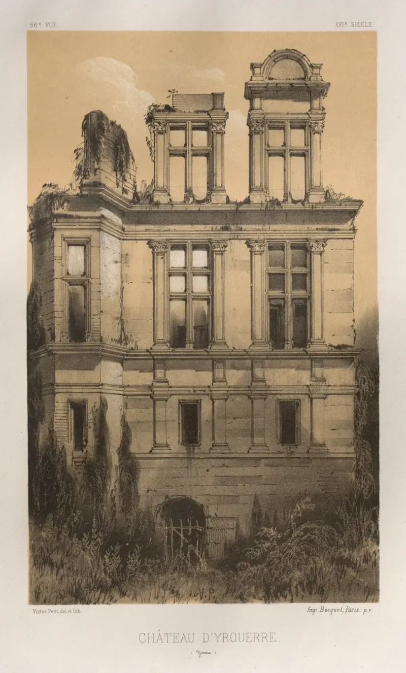 Schloss Yrouerre (Yonne) von Victor Petit