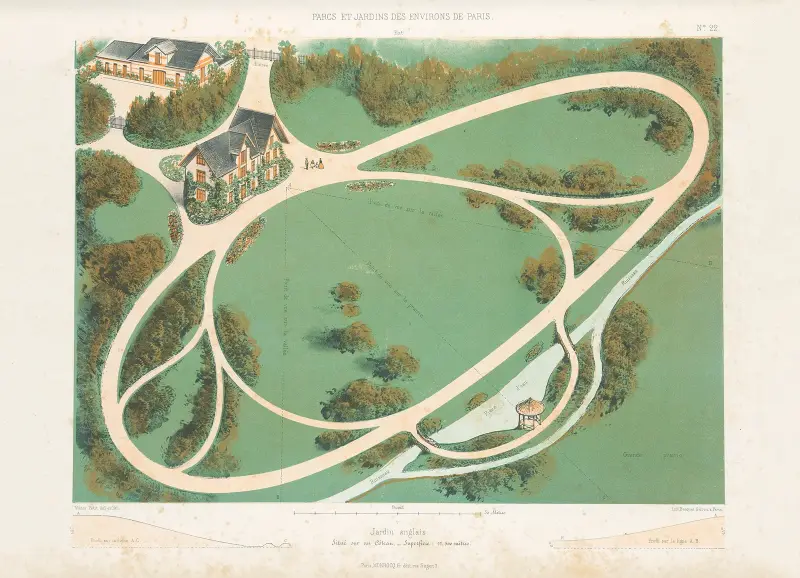 Englischer Garten am Hang – Nr. 1 von Victor Petit