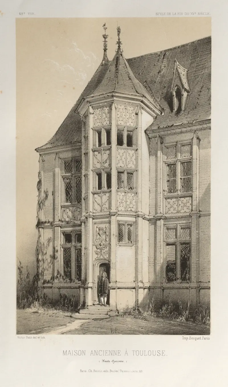 Altes Haus in Toulouse (Haute-Garonne) von Victor Petit
