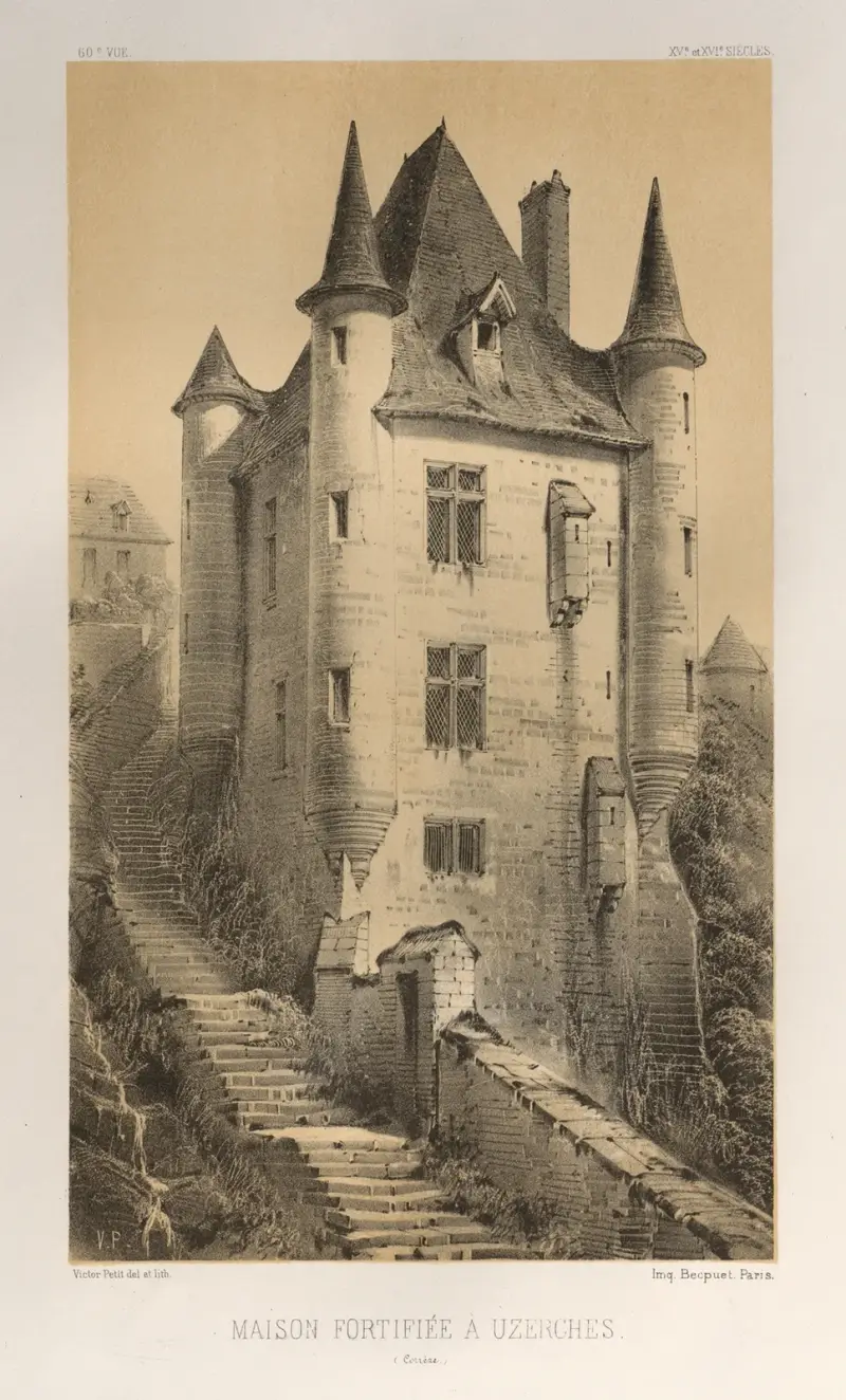 Maison Fortifiée À Uzerches (Corrère) av Victor Petit
