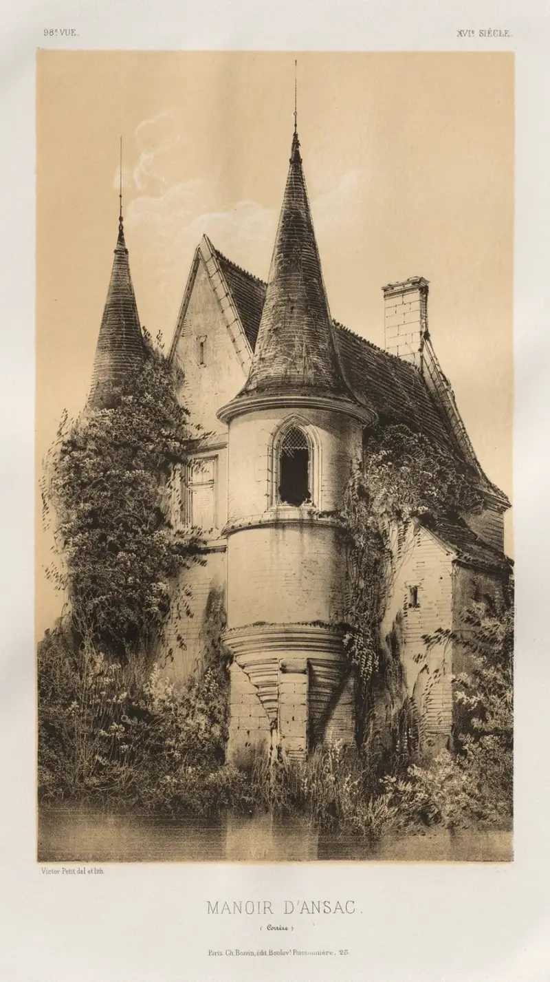 Herrenhaus von Ansac (Corrèze) von Victor Petit