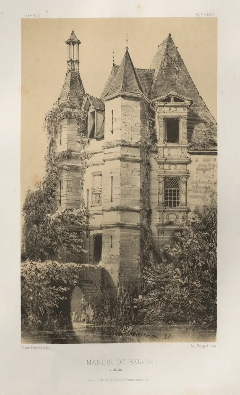 Manoir de Belvau (Corrèze) von Victor Petit