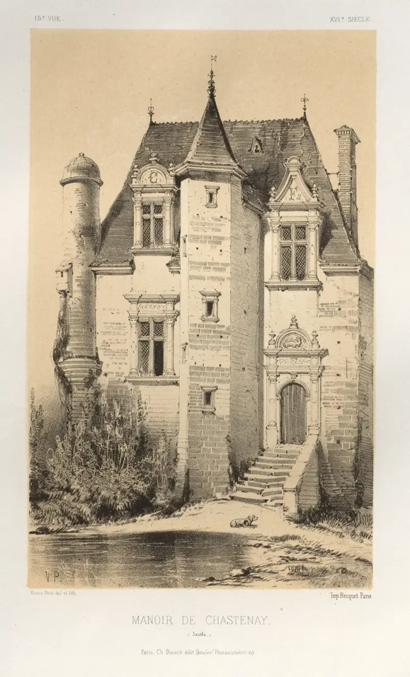 Manoir De Chastenay (Sarthe) von Victor Petit