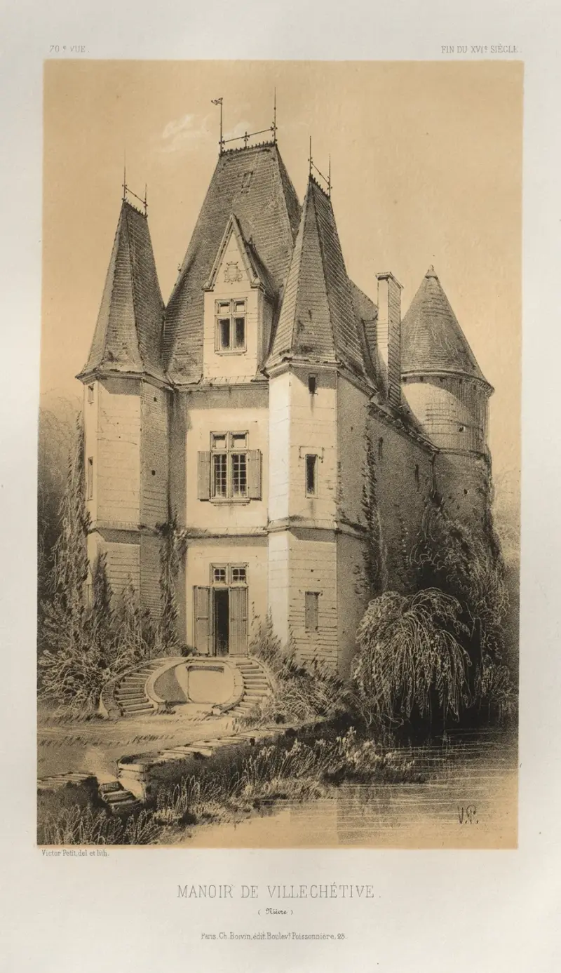 Herrenhaus von Villechétive (Nièvre) von Victor Petit