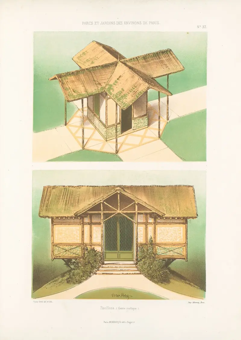 Pavillons (genre rustique) von Victor Petit