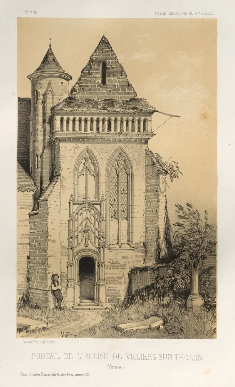 Portal der Kirche von Villiers-sur-Tholon (Yonne) von Victor Petit