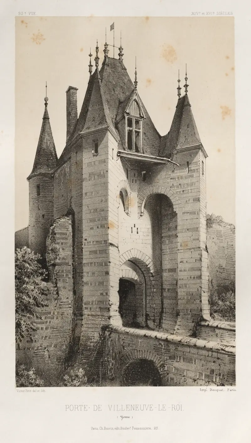 Tor in Villeneuve-Le-Roi (Yonne) von Victor Petit